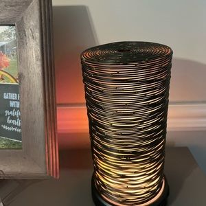 Scentsy diffuser shade- black and gold